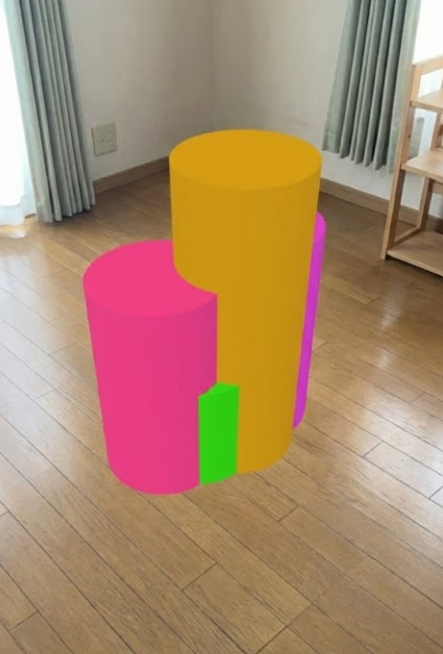 Three.js Hit-Test動作中